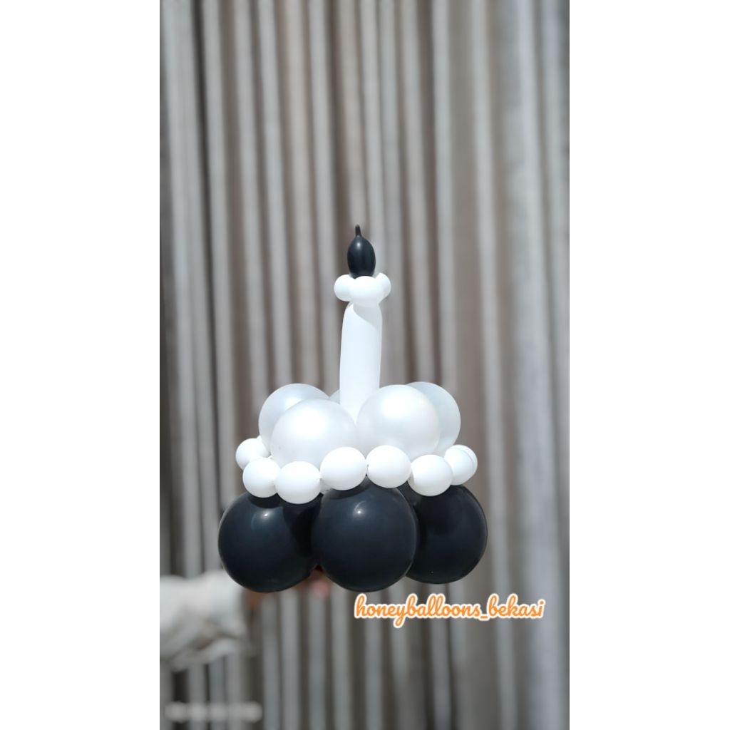 2 JAM SIAP KIRIM - Balloon Cake - Korean Flower Bouquet - Buket Wisuda - Balon Ulang Tahun - Buket A