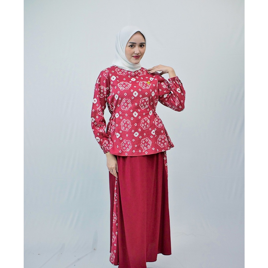 Setelan Jumputan Rok Wanita Terbaru