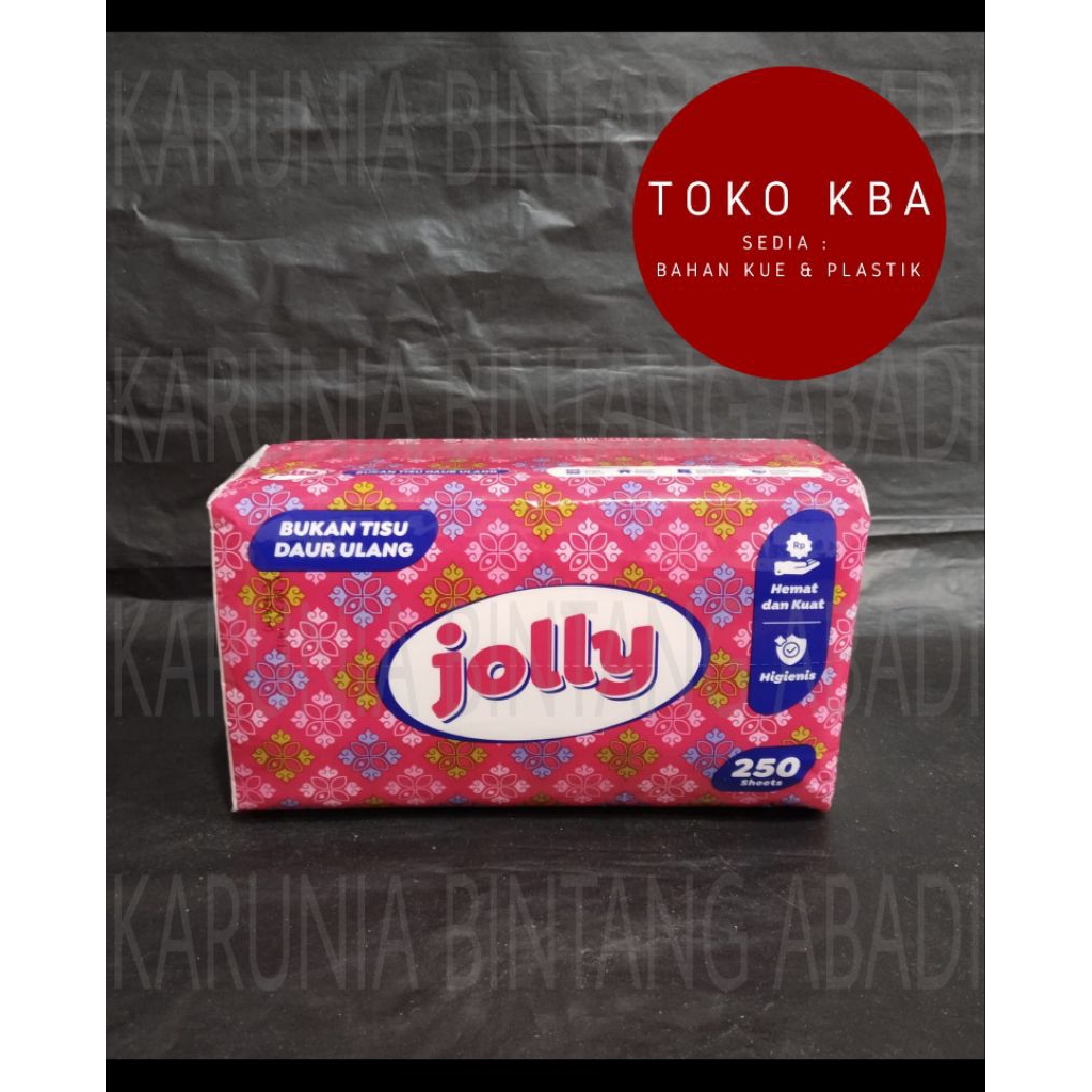 Tissue Jolly Tisu Putih Besar Kecil Pack
