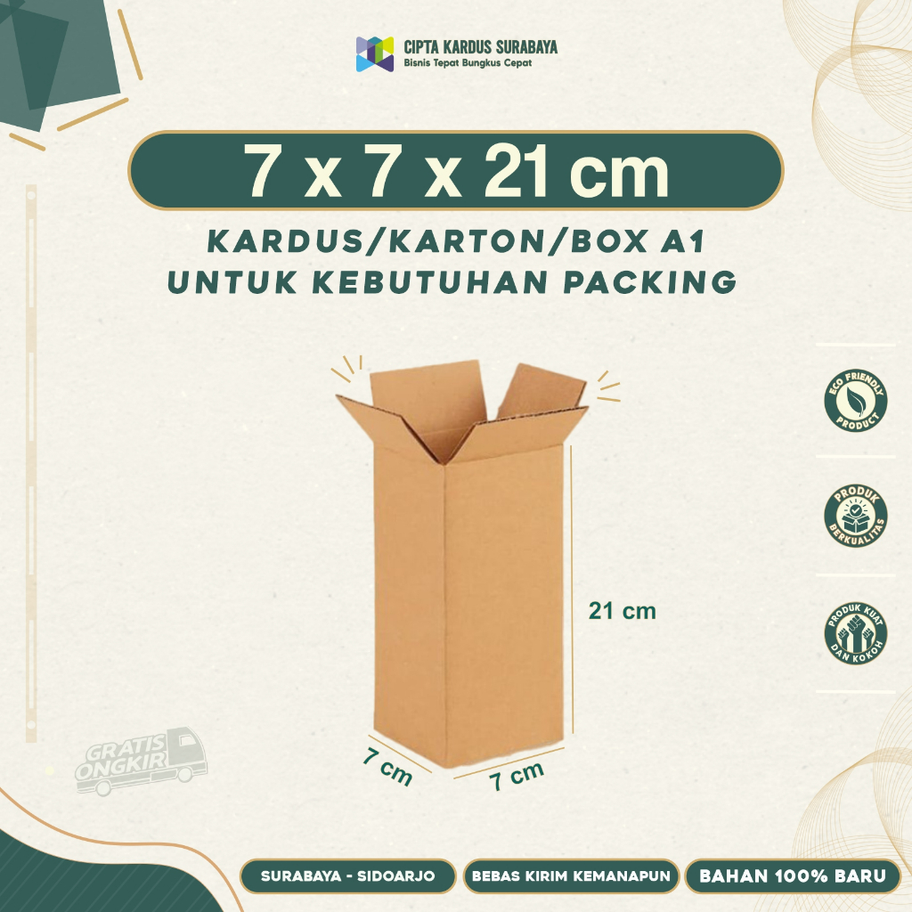 

Kardus Packing 7x7x21 | Box packing | Karton Packing