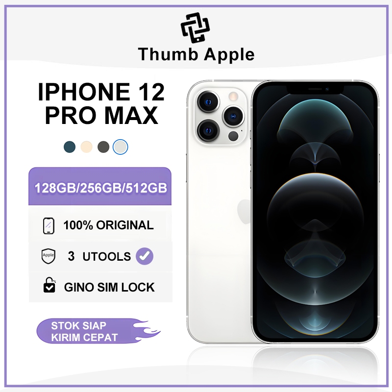 iPhone 12 Pro Max 128GB 256GB Tangan kedua100%ORI LCD MULUS NORMAL FULSET Kondisi Perfect