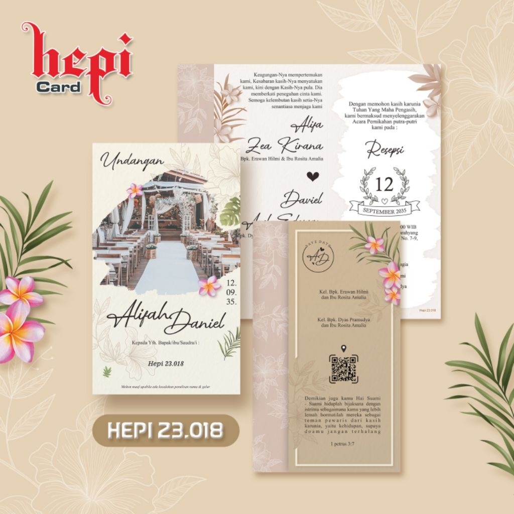 CETAK UNDANGAN PERNIKAHAN HEPI 23.018