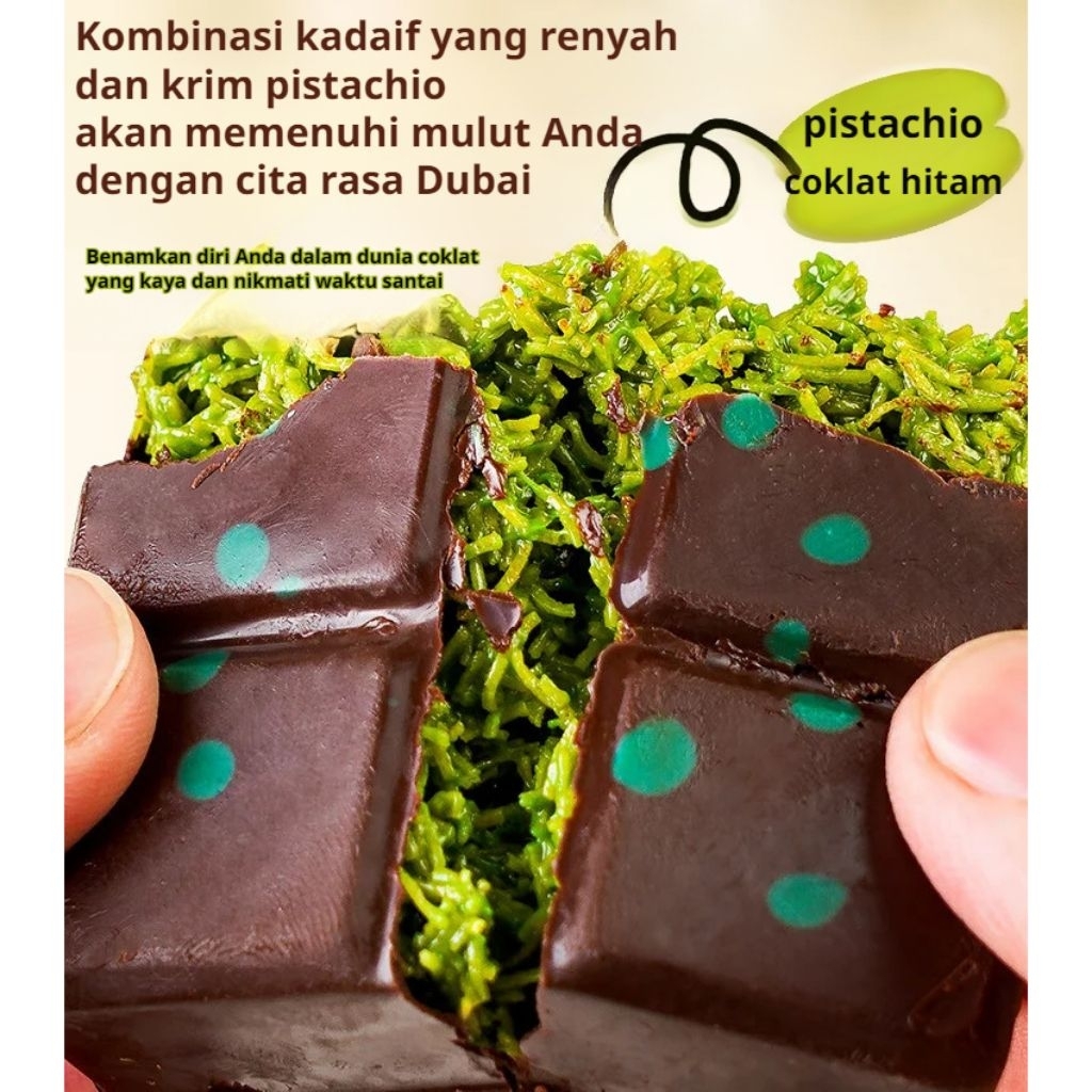 

coklat dubai pistacio kunafa berat 70gram BY RAYYA / cokelat dubay isian kunafa asli / coklat dubai viral / makanan viral / coklat Arab/ coklat viral /