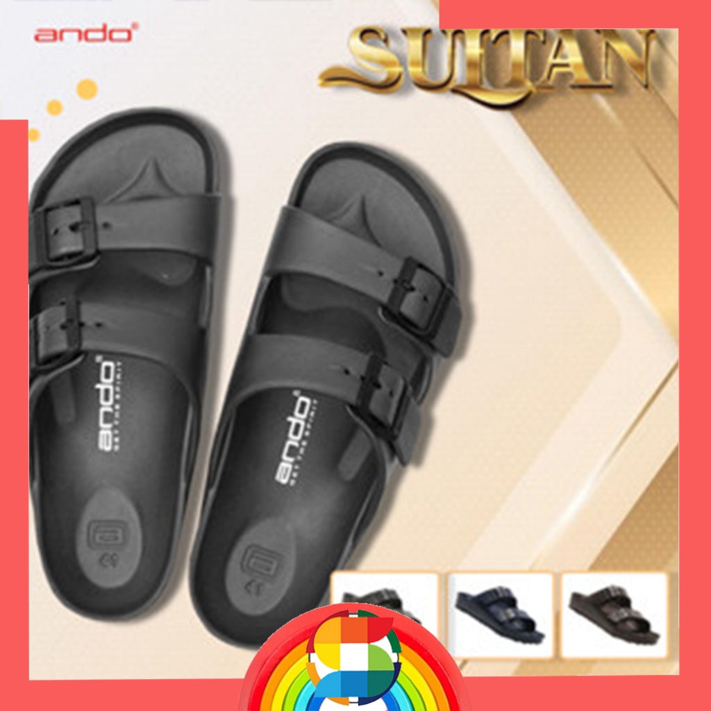Sandal Selop Ando Original/ Sandal Cowok Selop Ando Sultan