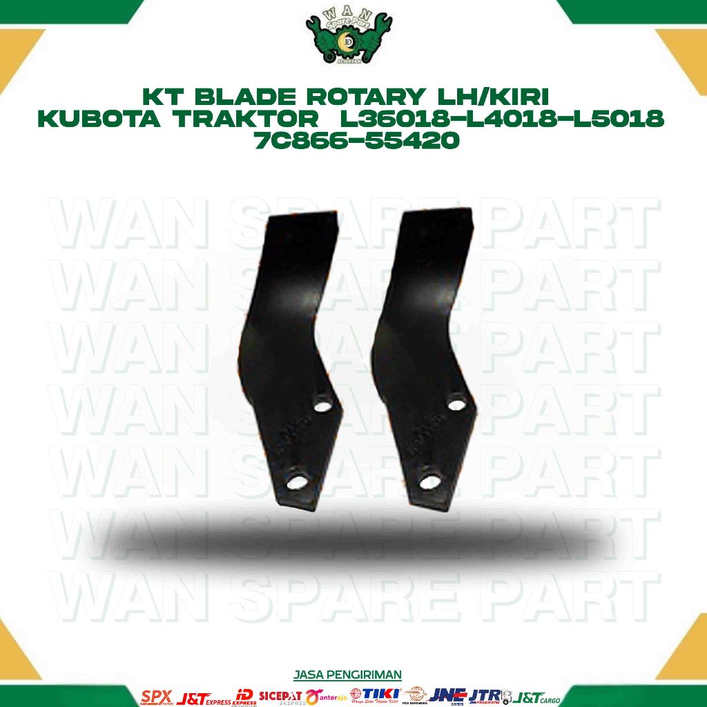 KT BLADE ROTARY LH/KIRI KUBOTA TRAKTOR  L36018-L4018-L5018 7C866-55420 for TRAKTOR WAN SPAREPART