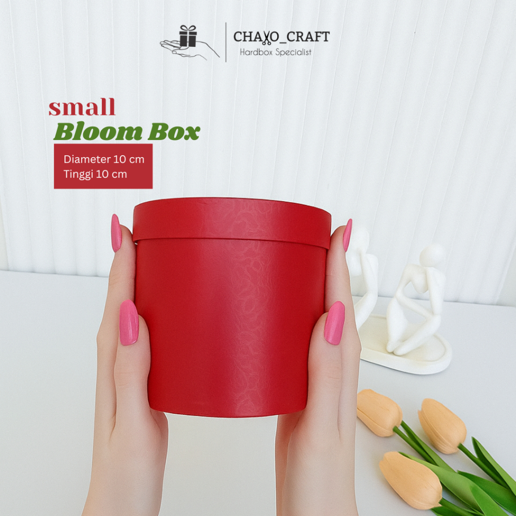 

Bloom Box / Box Bulat / Kotak Kado / Gift Box Diameter 10cm Tinggi 10cm