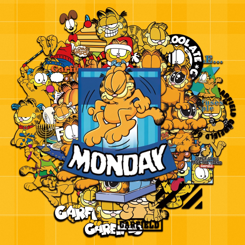

Stiker Garfield Movie 40 Pcs Anti Air Scrapbook HP Laptop Helm Tumbler Loverstuff