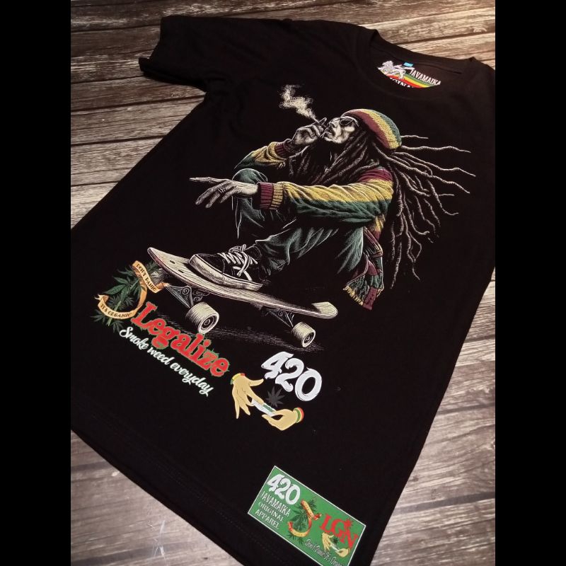 Kaos Legalize it Baju  Eng Distro Original Kaos 420 Javamaika Apparel Stuff