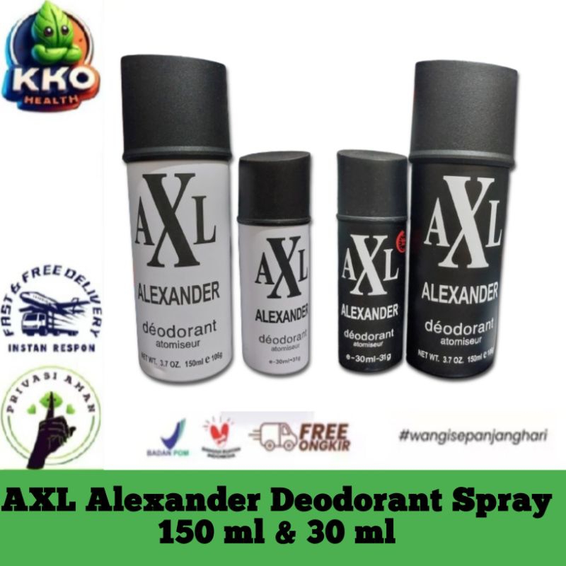 AXL Alexander Deodorant Spray - Parfum Deodorant Laki