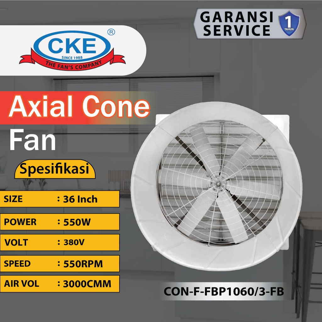 Axial low noise CON-F-FBP1060-FB 36 Inch 380V cone fan/ box fan kandang ayam/ exhaust fan kandang ay