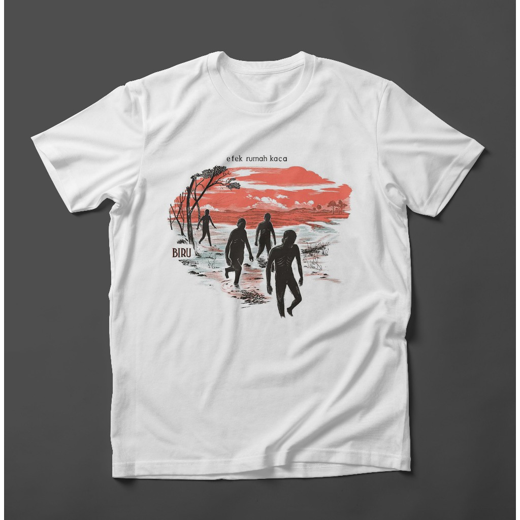 T-SHIRT BAND EFEK RUMAH KACA BIRU, Kaos Band Efek Rumah Kaca Biru, Kaos Band Efek Rumah Kaca, Kaos B