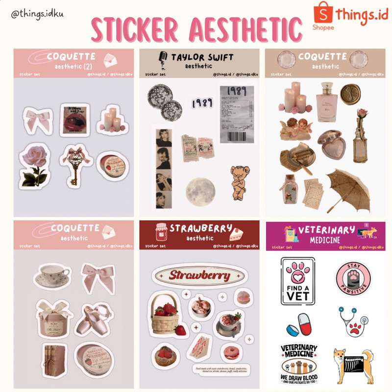 

Stiker Aesthetic || Stiker Vintage || Stiker Coquette || Stiker Taylor Swift || Stiker Veterinary