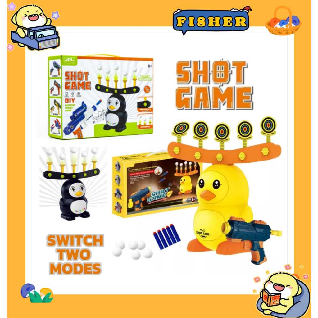 [FISHER] Floating hover shoot mainan tembak pistol air softgun target bola ngapung