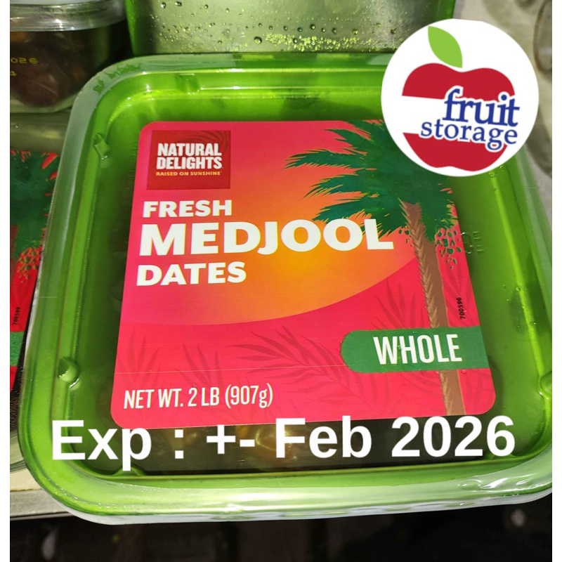 

Kurma Medjool Import Natural Delight Sweet Original asli authentic mejol korma impor medjul medjuul mejul USA US arab medjol