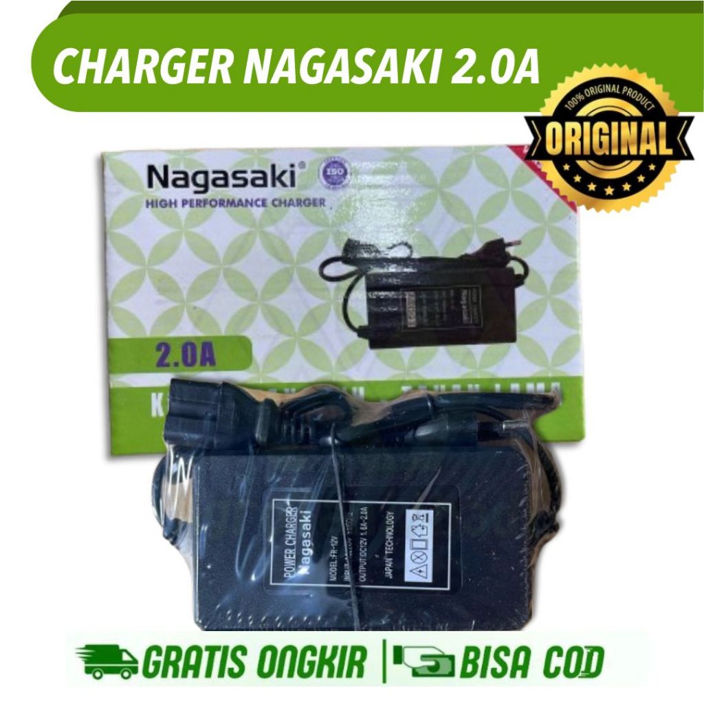 Cas sprayer NAGASAKI charger sprayer elektrik 2A cas aki