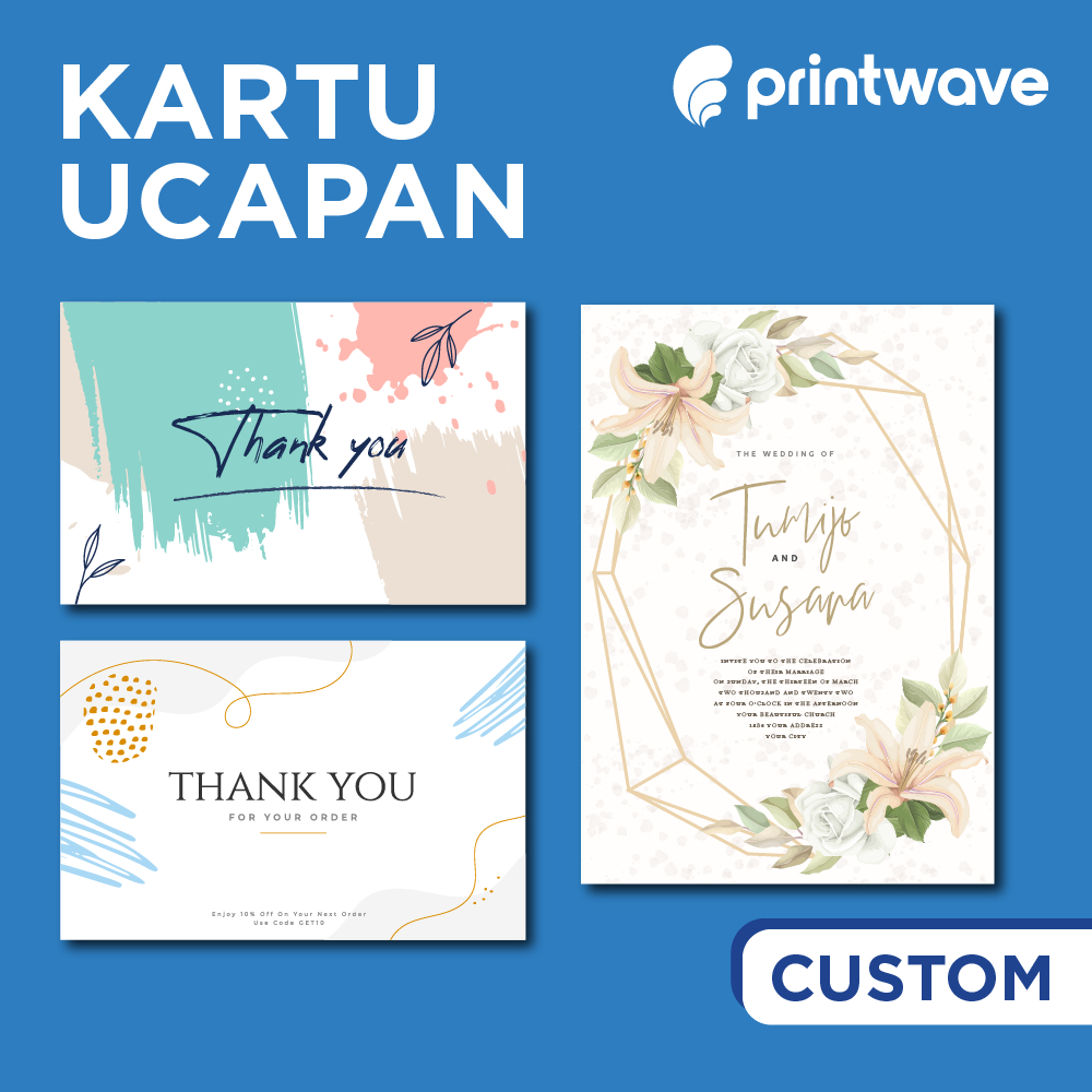 Kartu Ucapan Custom Template | Terima kasih, Online, Happy Birthday, Ulang Tahun, Greeting, Thankyou