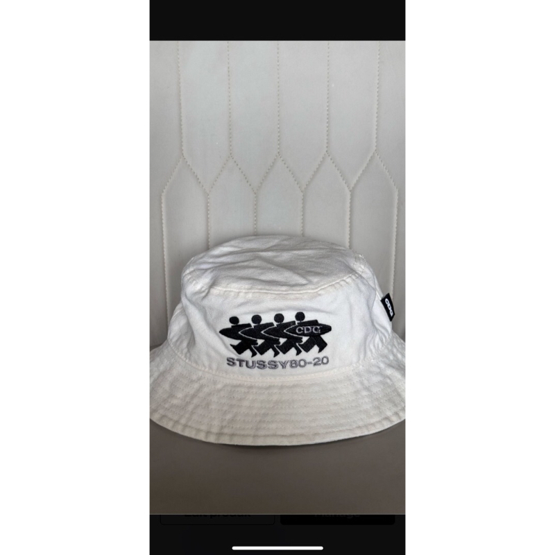bucket hat stussy x cdg anniv 20 th