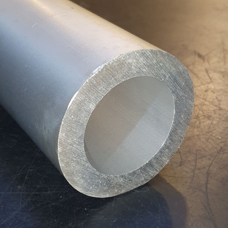 Pipa Alumunium / Aluminium 6063 OD 76 mm x ID 50.8 mm Tebal 12.7 mm Harga panjang per 10 cm • 15 cm 