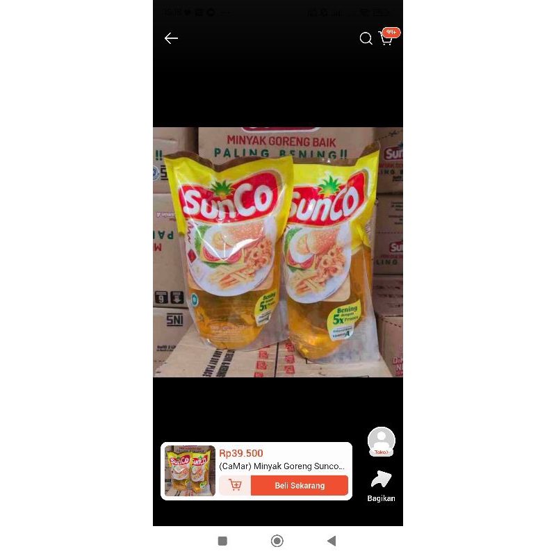 

Sunco minyak goreng refill 2 liter