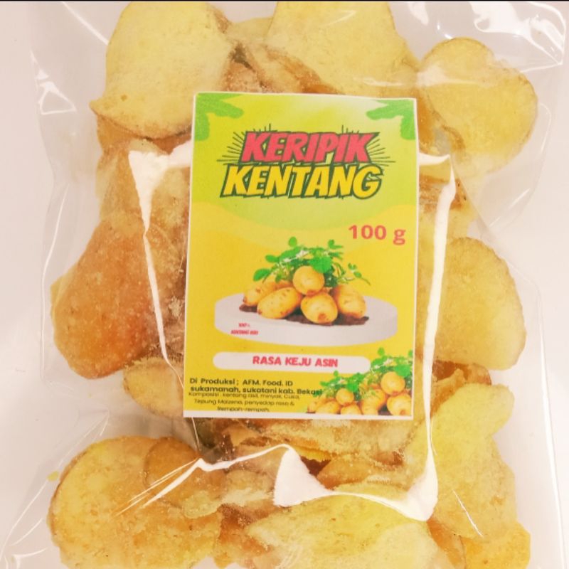 

KERIPIK KENTANG RASA KEJU ASIN 100GRM / CEMILAN KEKINIAN / SNACK GROSIR / CEMILAN TERLARIS