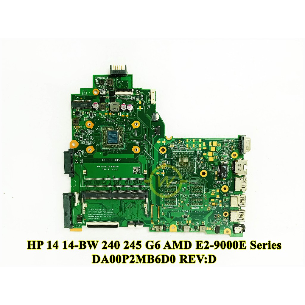 Mainboard Motherboard Mobo Laptop HP 14 14-BW 240 245 G6 DA00P2MB6D0 Series