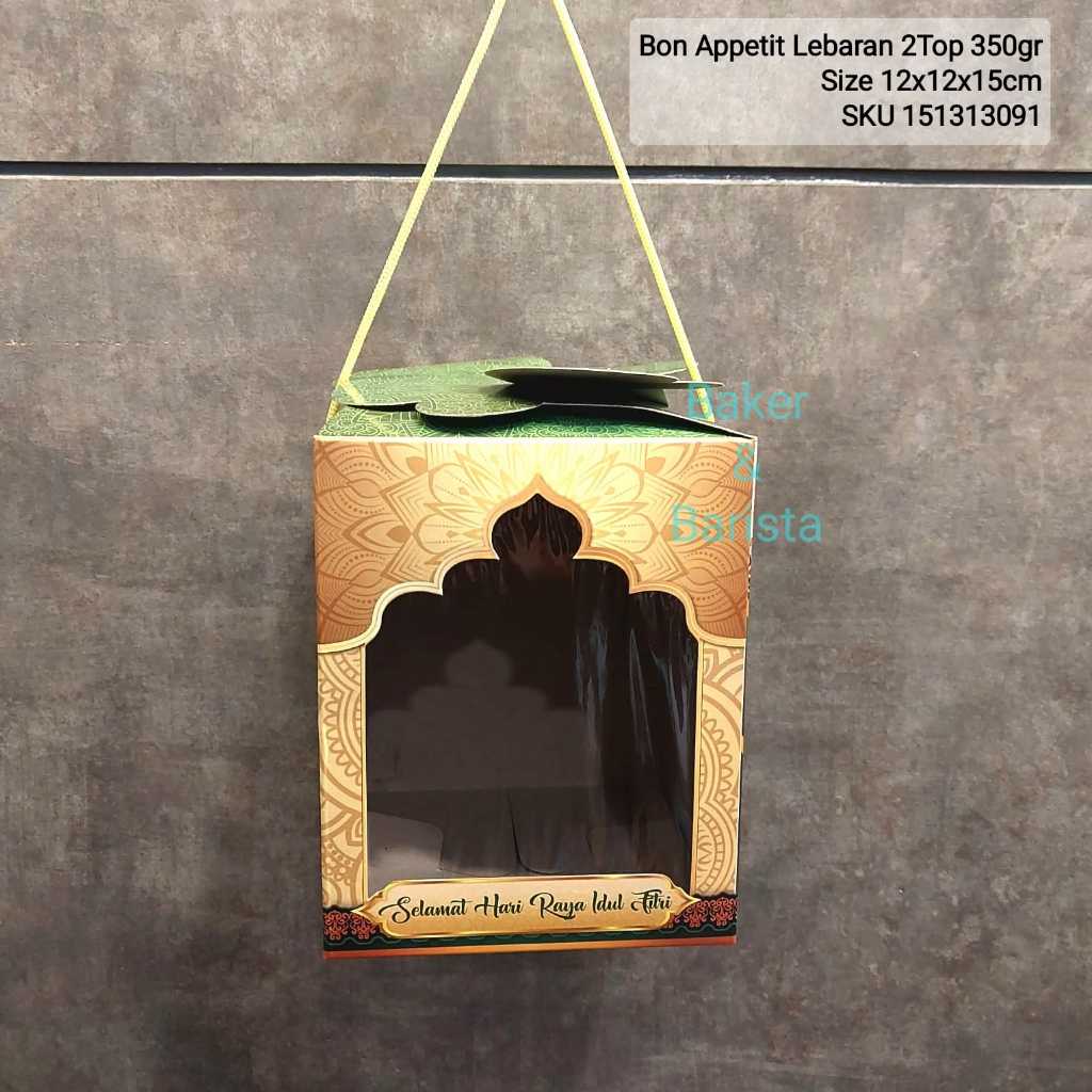 

Bon Appetit lebaran 12x12x15cm 2Toples 350g Hardtop 112 / kotak toples kue kering dus kue Hampers gift cookies box Idul fitri