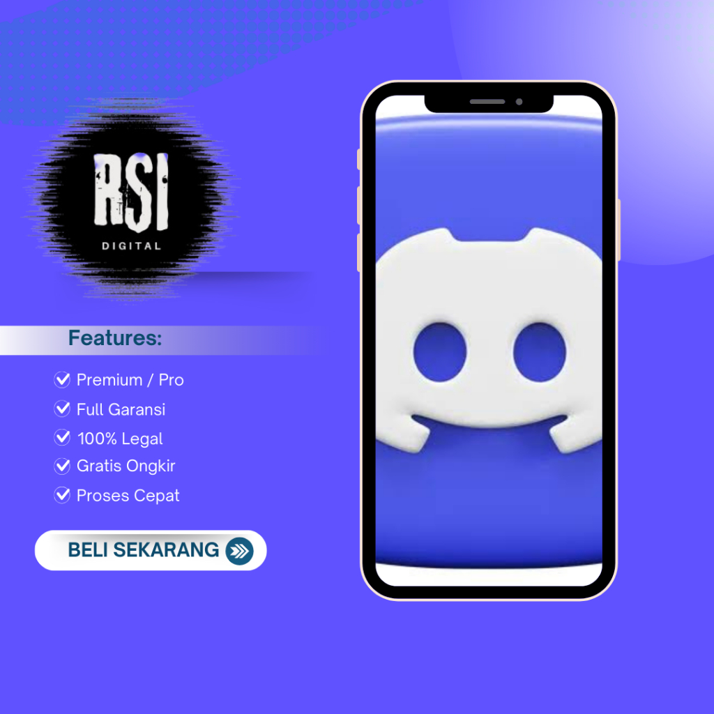 DISCORD NITRO GIFT 1 TAHUN FULL GARANSI