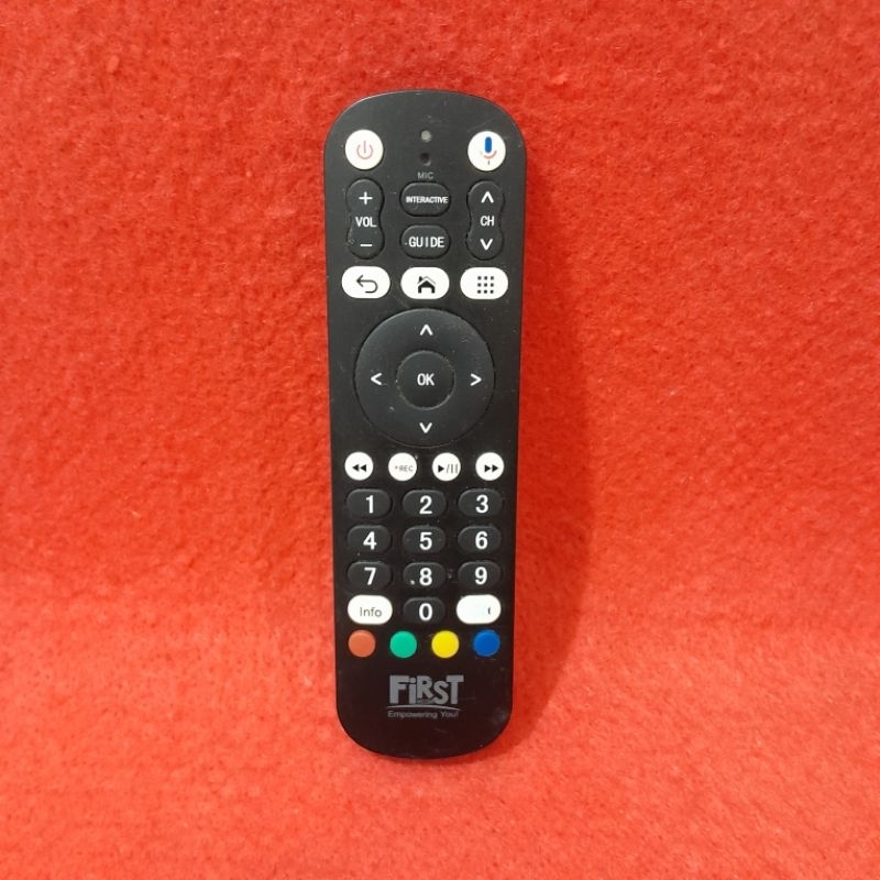 Remote TV STB FirstMedia Voice Original Asli .