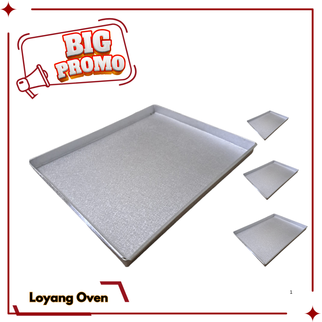 loyang kue kering bahan galvalum ukuran 20 x 24 x 2 / 22 x 26 x 2 / 24 x 28 x 2cm