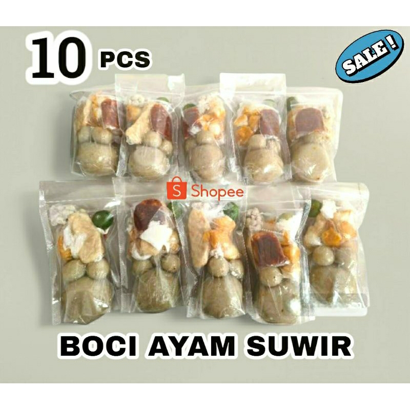 

PAKET 10 BUNGKUS BASO ACI AYAM SUIR PEDAS