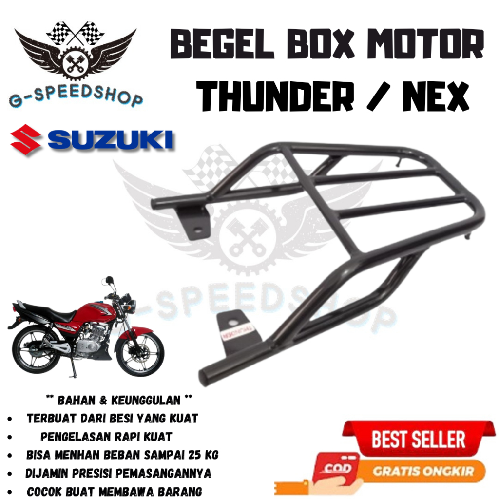 Bracket breket braket Behel Begel box Belakang Motor Suzuki Thunder 125 Skywave NEX Murah