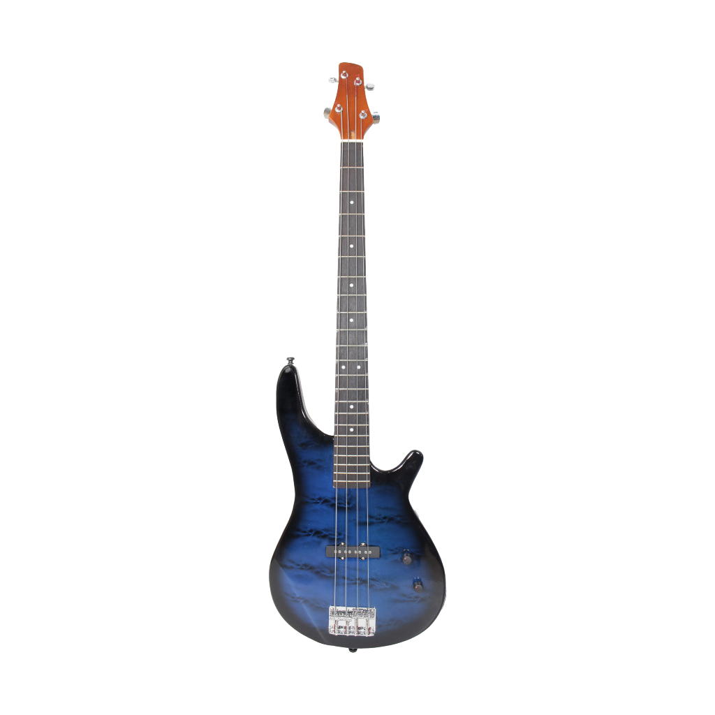 Bass Elektrik Merk Aloha Tipe BASY-01 Warna Sunburst Navy Senar 4 Trusrod Buat Pemula Belajar Jakart