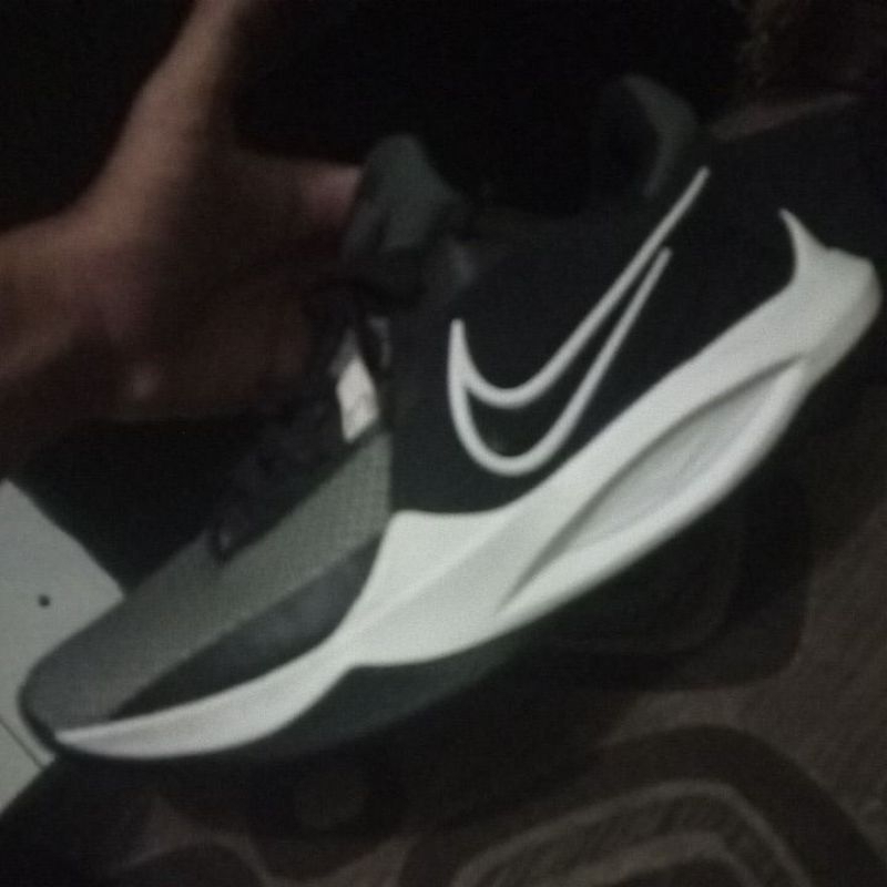Sepatu Nike precision 6 black iron grey