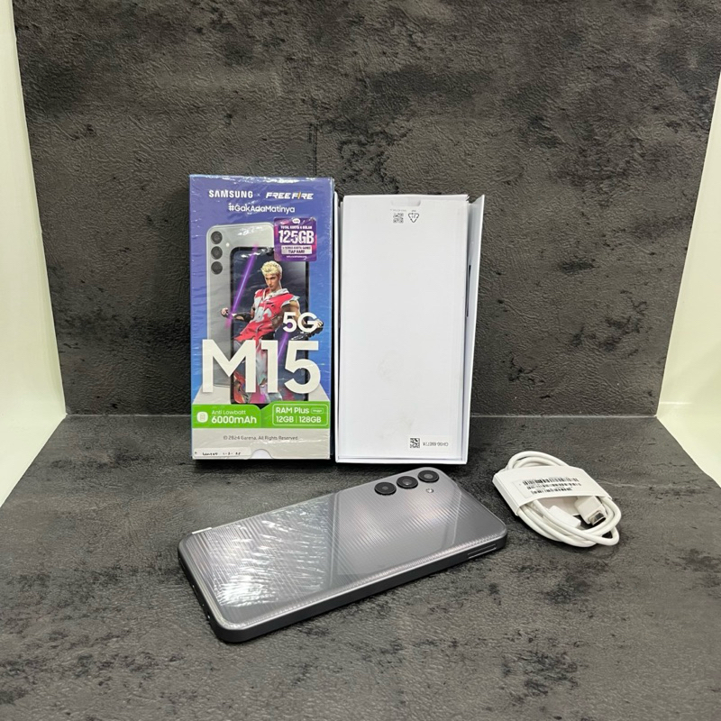 Samsung Galaxy M15 5G 6/128gb Fullset Second Garansi Resmi