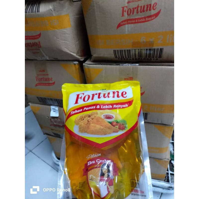 minyak goreng fortune 2liter 1 dus minus kardus