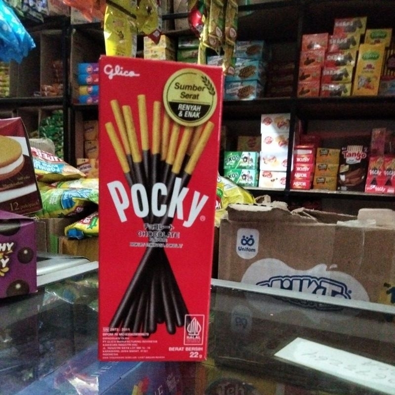 

POCKY CHOCOLATE 22GR(ISI 1PCS)