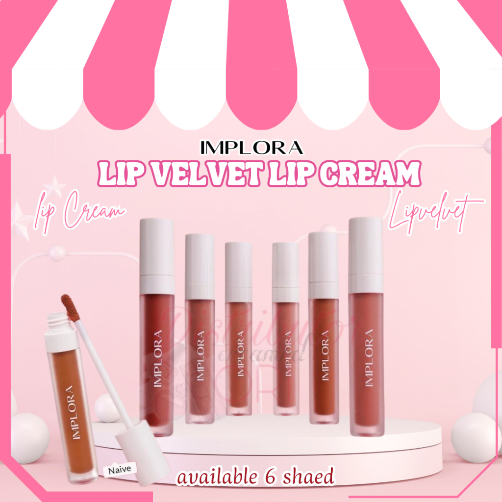 Implora Lip Velvet lip cream Lip Cream | Lipstik | Lipvelvet | BPOM HALAL kosmetik bibir