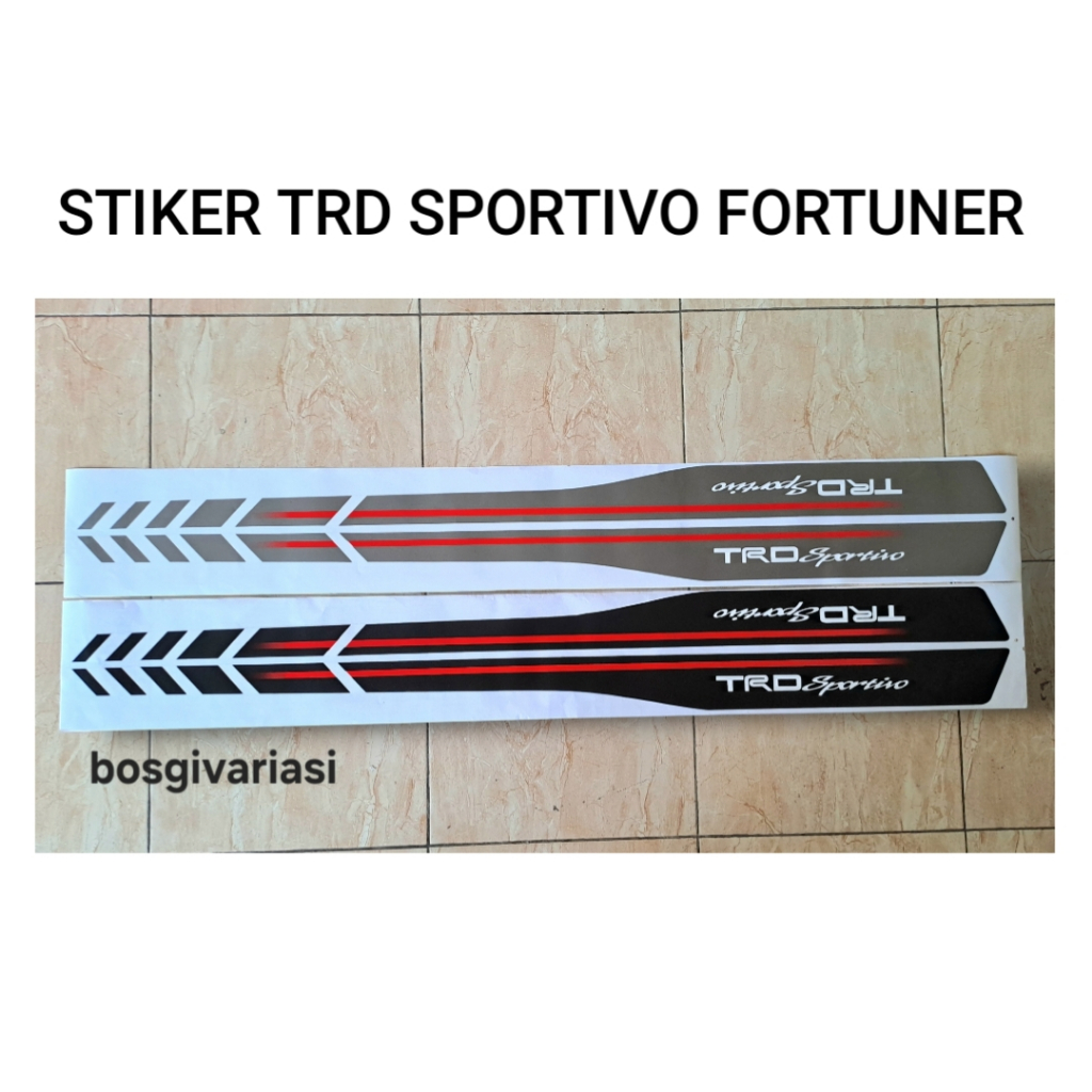 Stiker Fortuner vrz 2020 - 2021 / Sticker fortuner trd sportivo / stiker trd fortuner / stiker trd f