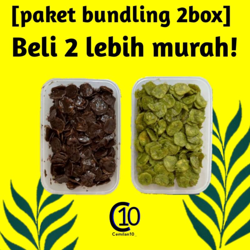 

[bundling 2box] keripik pisang coklat lumer / keripik pisang coklat / keripik pisang lumer