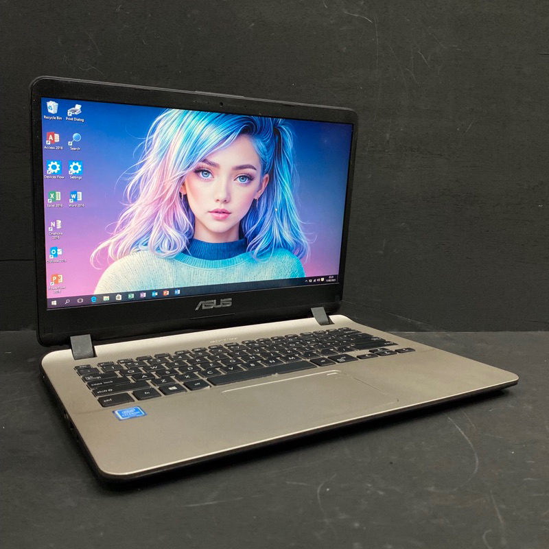 ASUS A407MA Intel N4000 RAM 8 GB SSD 256 GB 14 Inch Antiglare Laptop Second Murah Normal