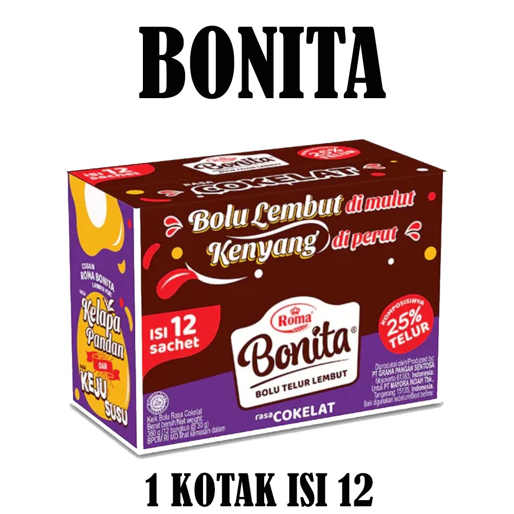 

ROMA BONITA BOLU TELUR KOTAK ISI 12
