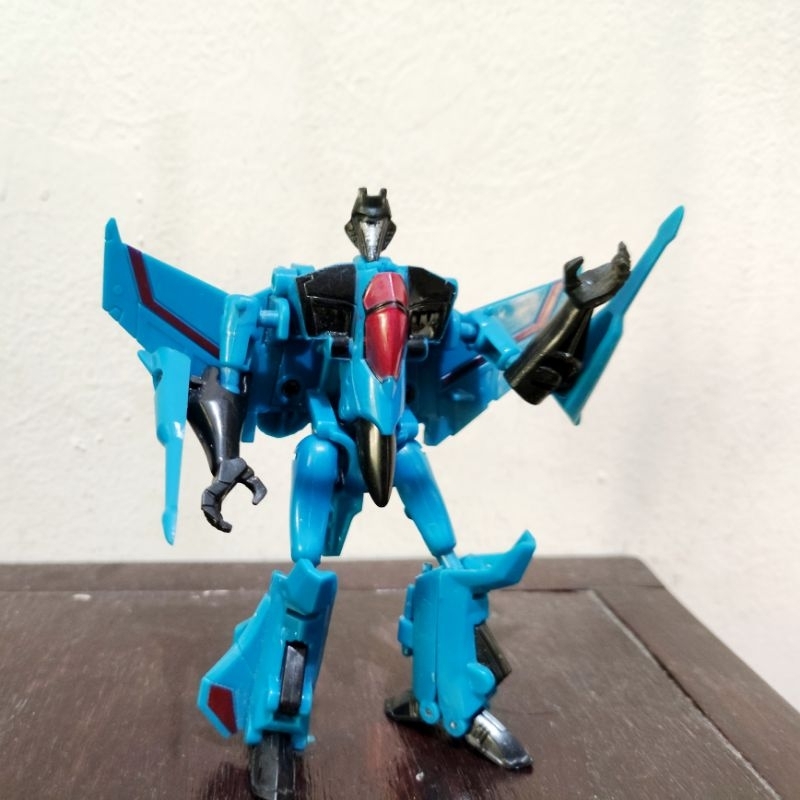 Mainan Robot Transformers Animated Starscream edisi Rare 2007 dari Tomy, preloved/second-hand.