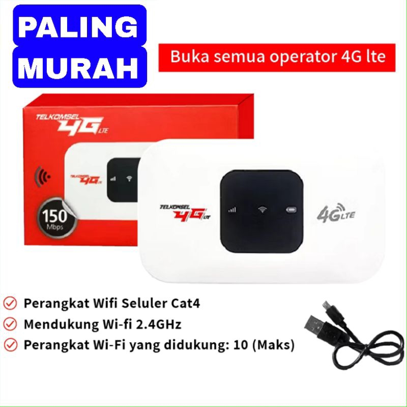 (TERMURAH) MiFi MODEM Telkomsel 4G All Operator Modem Kartu Internet
