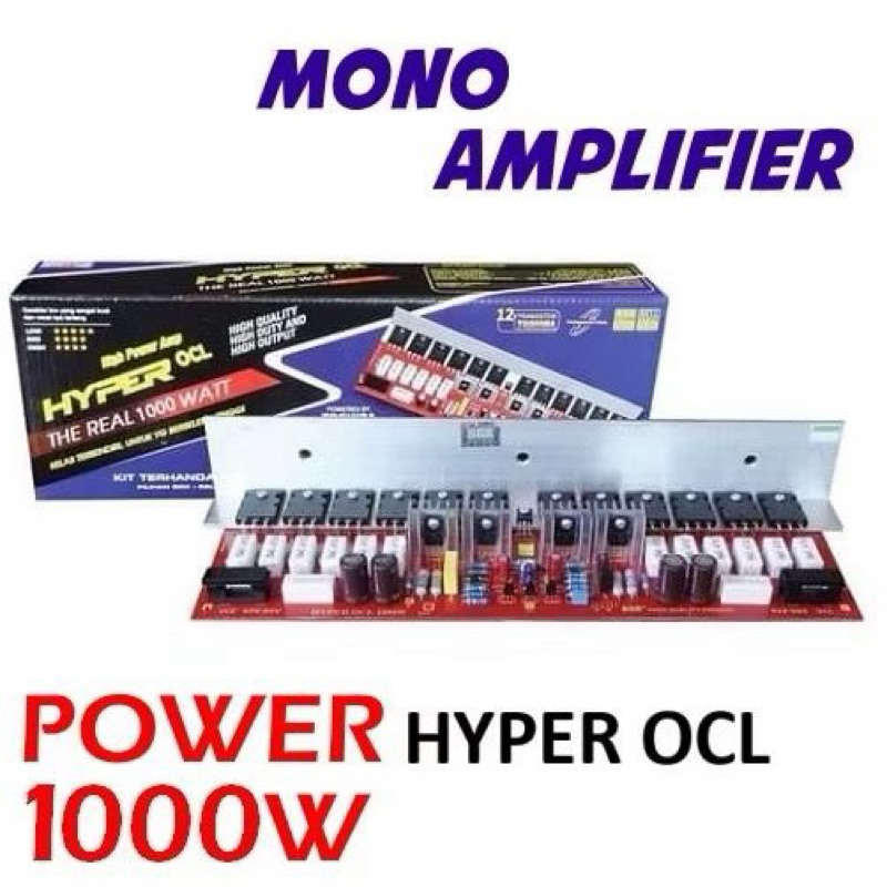 KIT POWER AMPLIFIER HYPER OCL 1000W AMPLI POWER AMPLIFIER BELL BGR