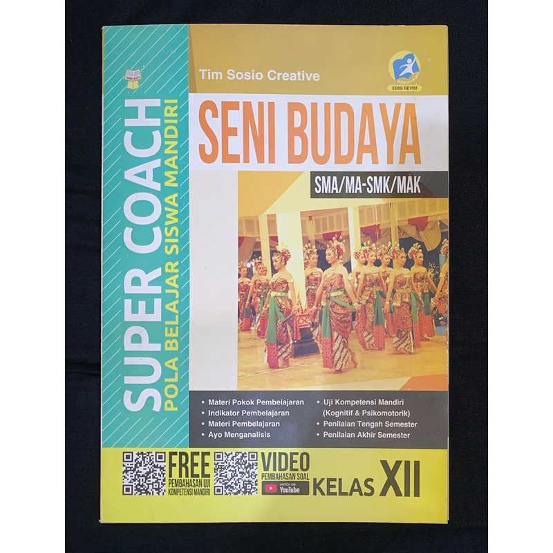 [Preloved] Buku Quadra kelas 12 Seni Budaya