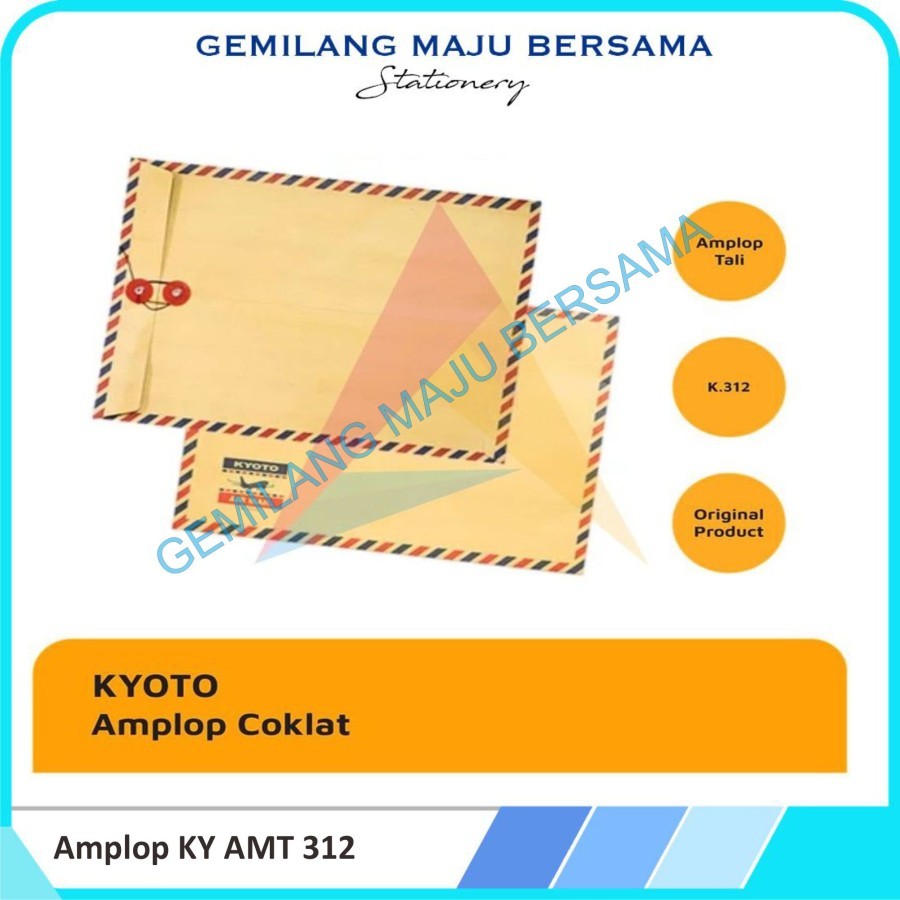 

Amplop Airmail Tali Kyoto 312 (HARGA PER PAK = 10 BUAH)