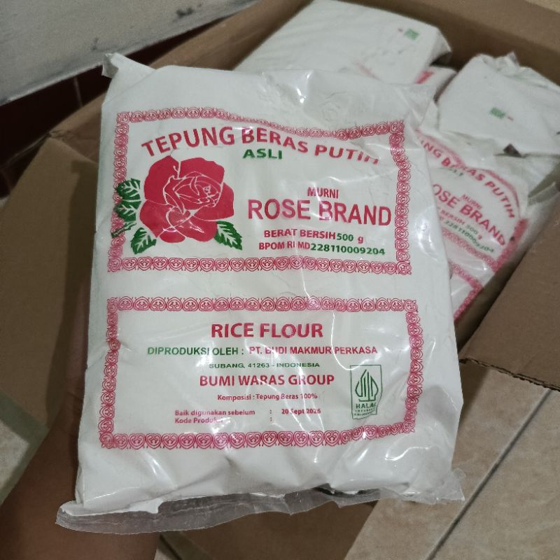 

Tepung beras rose brand 500 gram