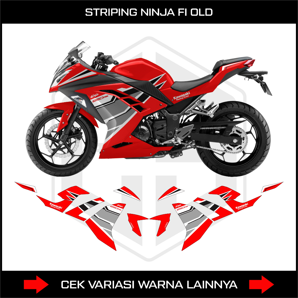 STRIPING NINJA FI 250 OLD / DECAL STIKER KAWASAKI NINJA 250 FI