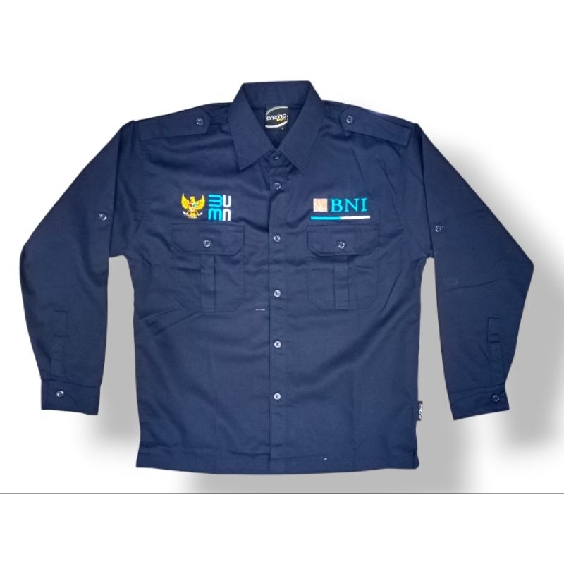 KEMEJA BNI 46 ,BAJU BANK BNI lengan panjang