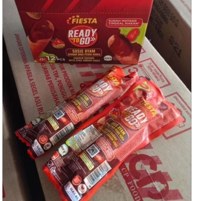 

1 pcs sosis fiesta siap makan sosis ayam saus pedas korea